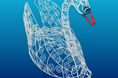 Арт-объект лебедь