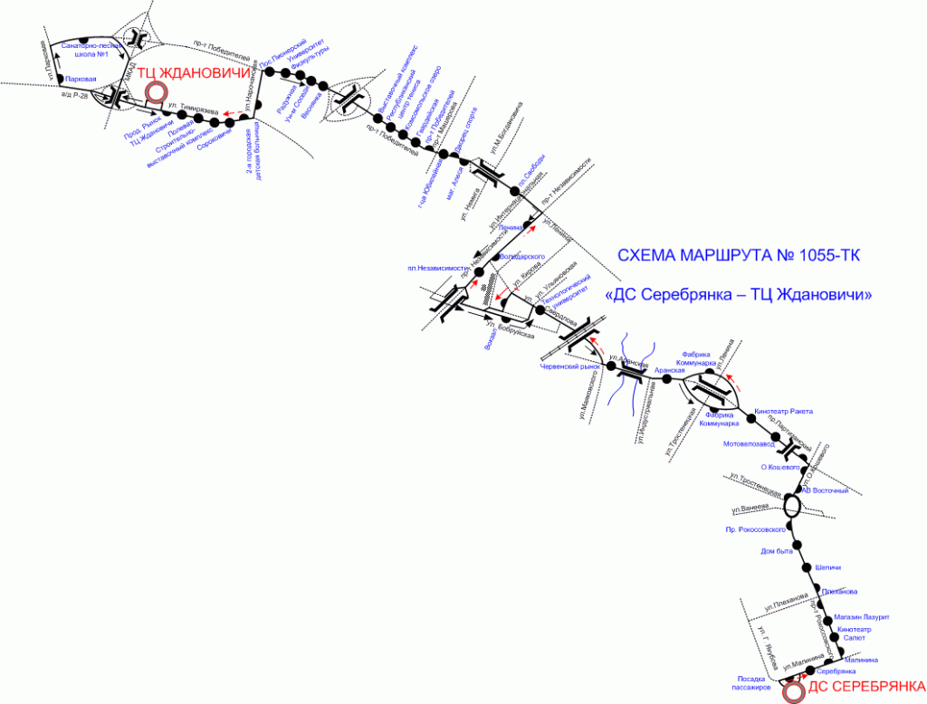 Схема движения маршрутки минск барановичи