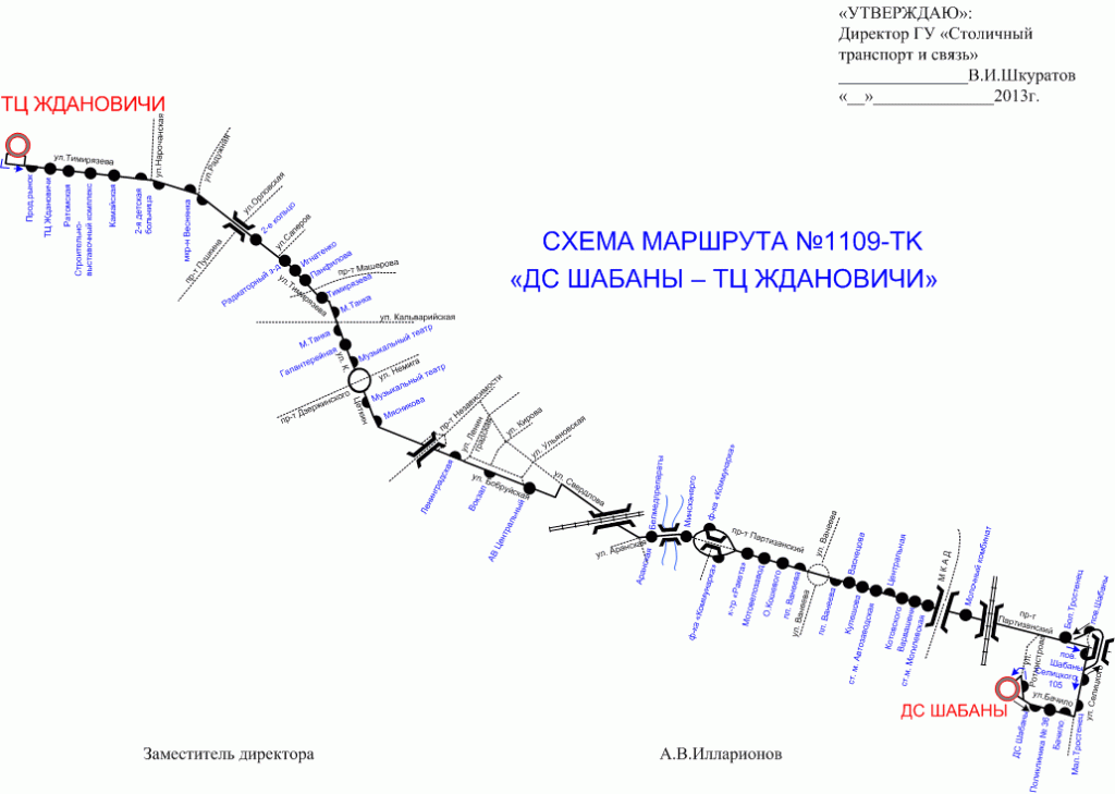 Карта транспорта в минске