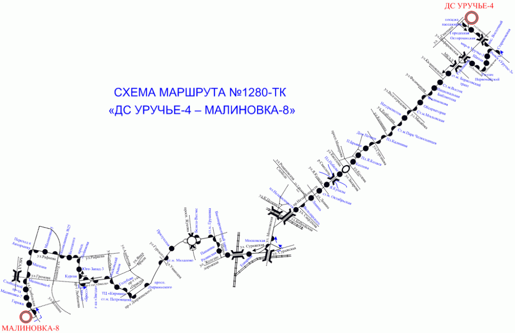 Карта общественного транспорта минска