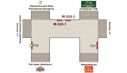 Схема размещения рекламного места П32